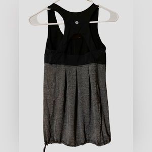 Lululemon Tank Top Racerback Women's Size S/M Black Gray Comfort